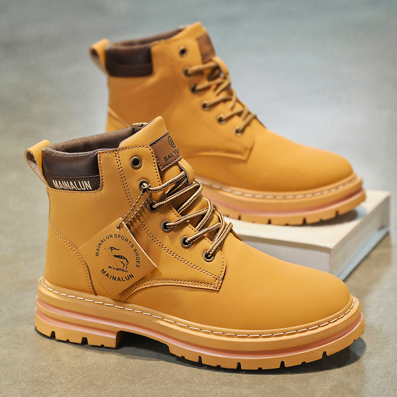Canvas Sneaker High - Sepatu Boots Pria Klasik High Top