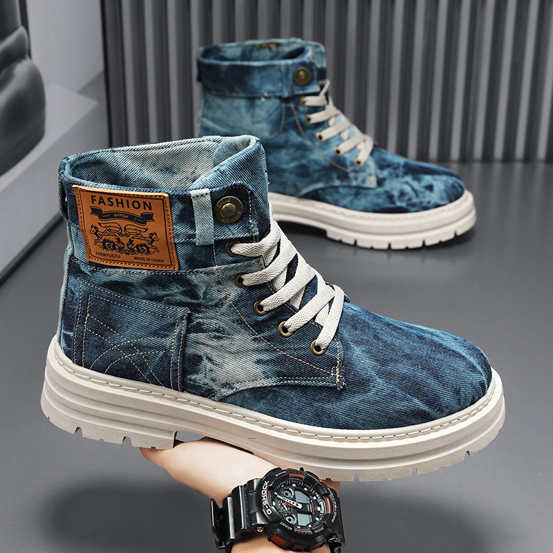 Canvas Sneaker High - Sepatu Pria High Top Musim Semi