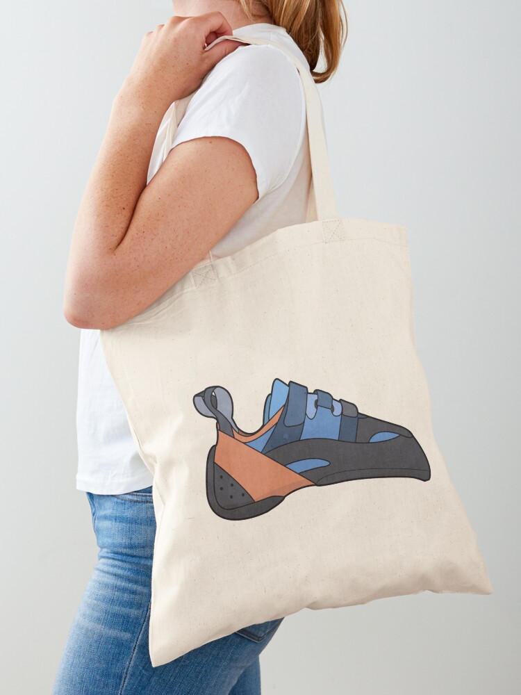 Men Shoes Illustration - Tas Tote Ilustrasi Sepatu Panjat Tebing