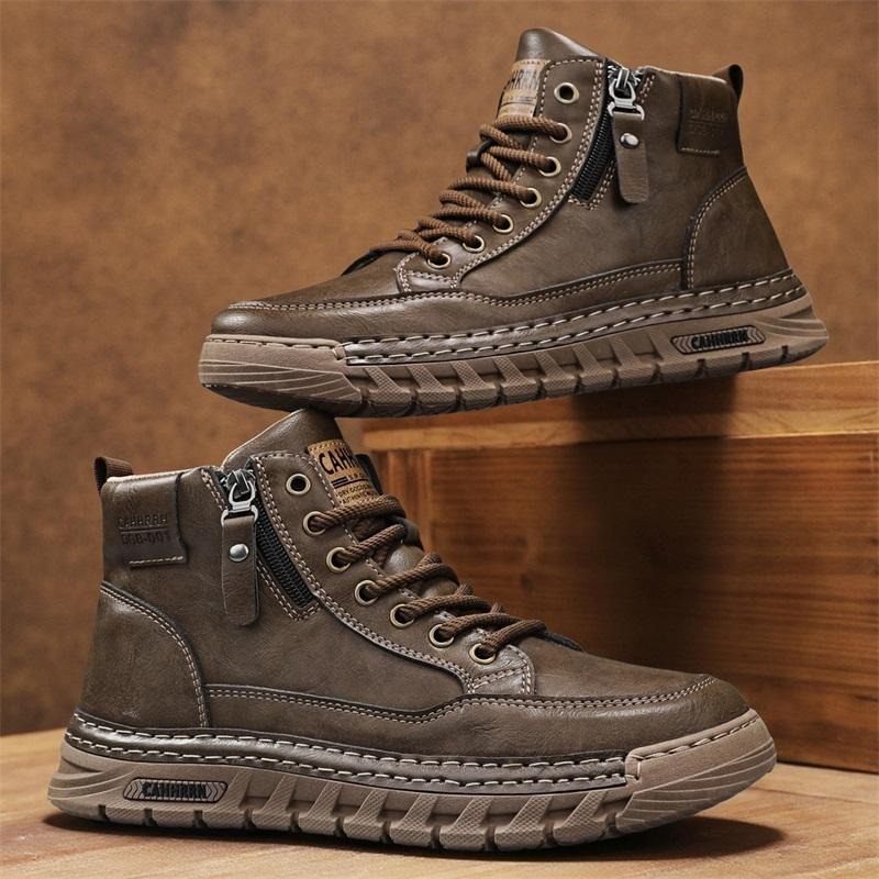 Men'S Shoes Low Top - Sepatu Bot Pergelangan Kaki Tinggi Kulit