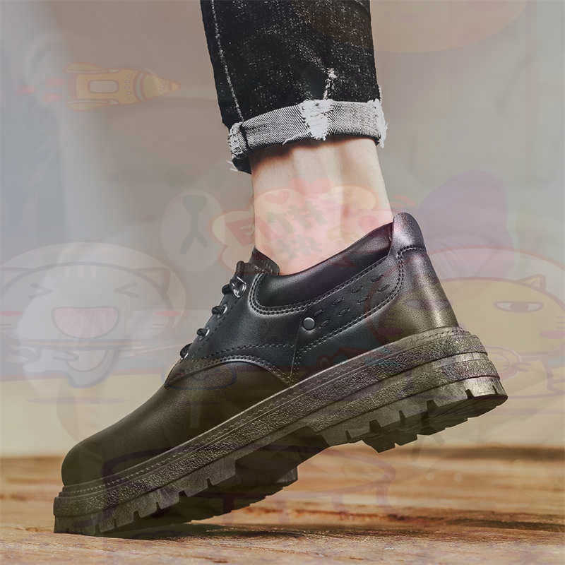 Men Shoes Uk - Sepatu Pria Tenis Pelatih Fashion Kulit