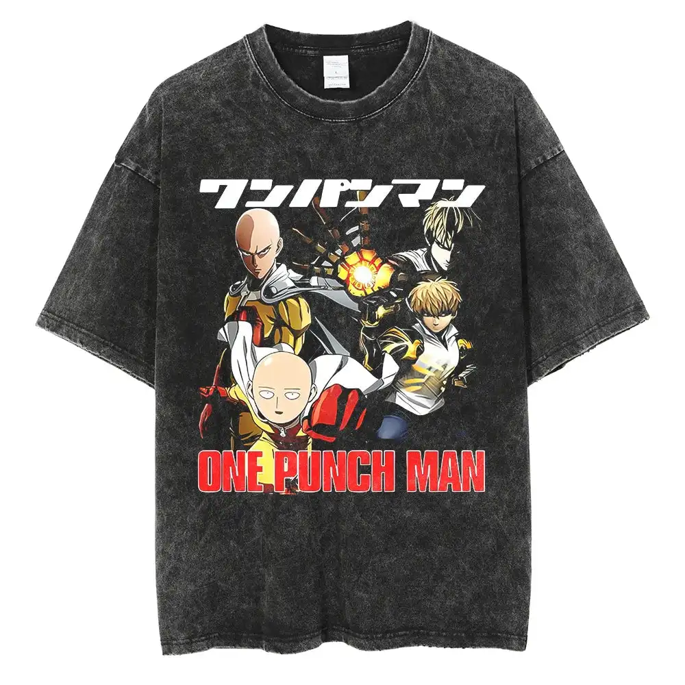 Men Shoes Illustration - Kaos Vintage One Punch Man Hero