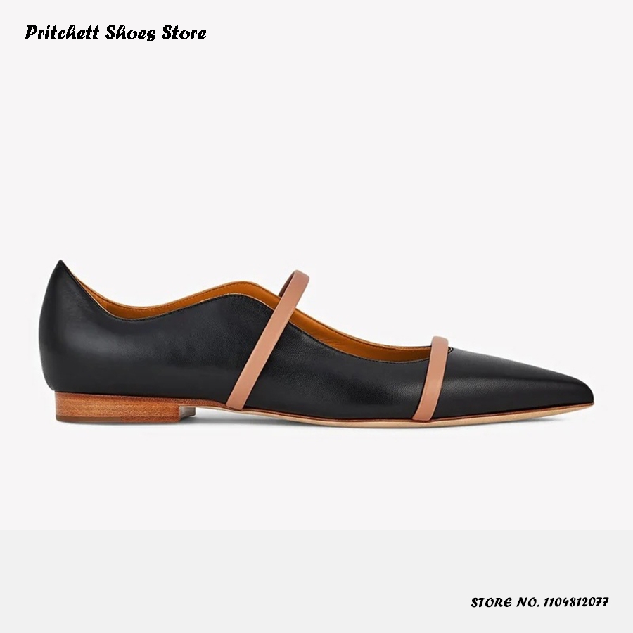 Men'S Shoes Slip On - Sepatu Flat Balet Kulit Tali Ganda