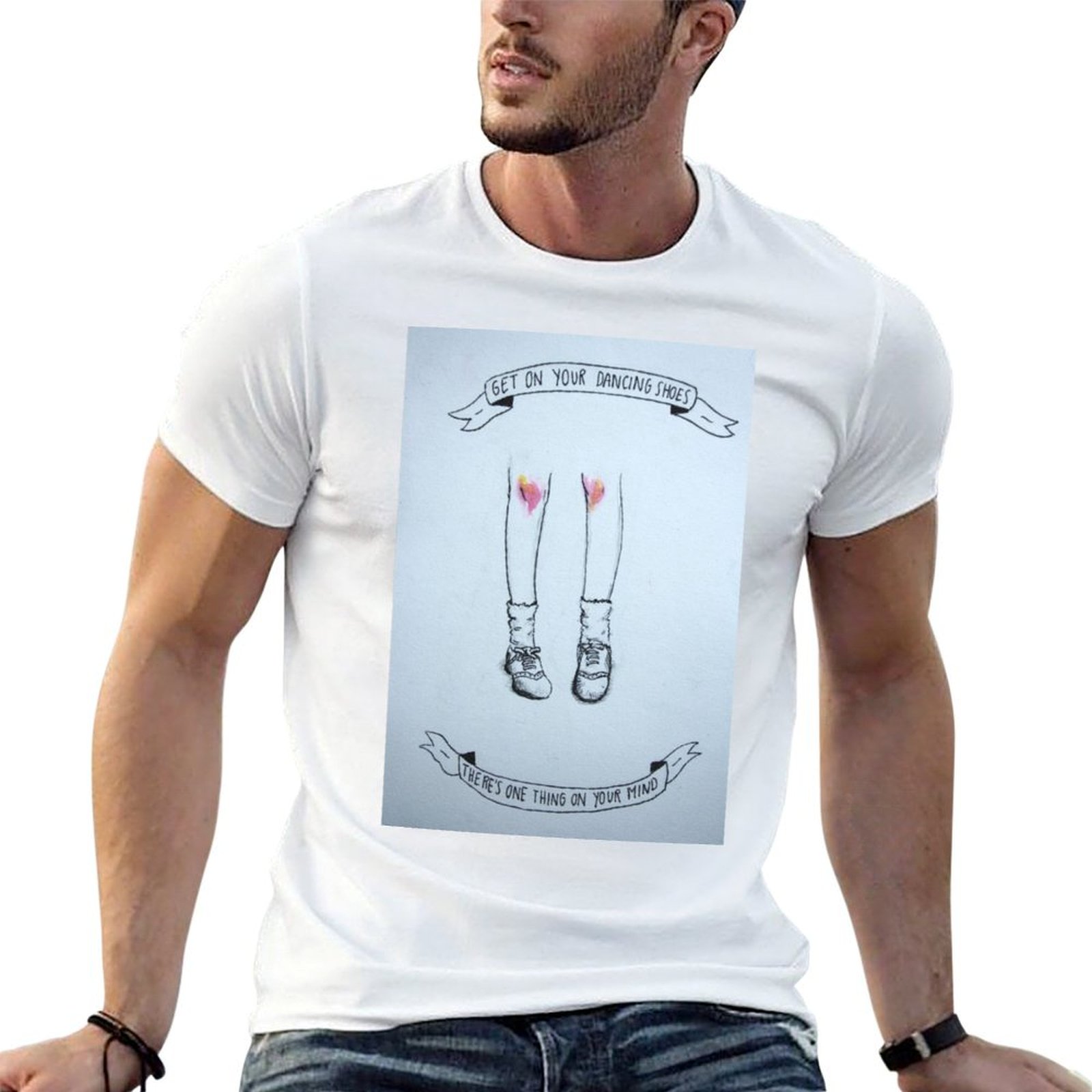 Men Shoes Illustration - Kaus Ilustrasi Sepatu Menari Arctic Monkeys