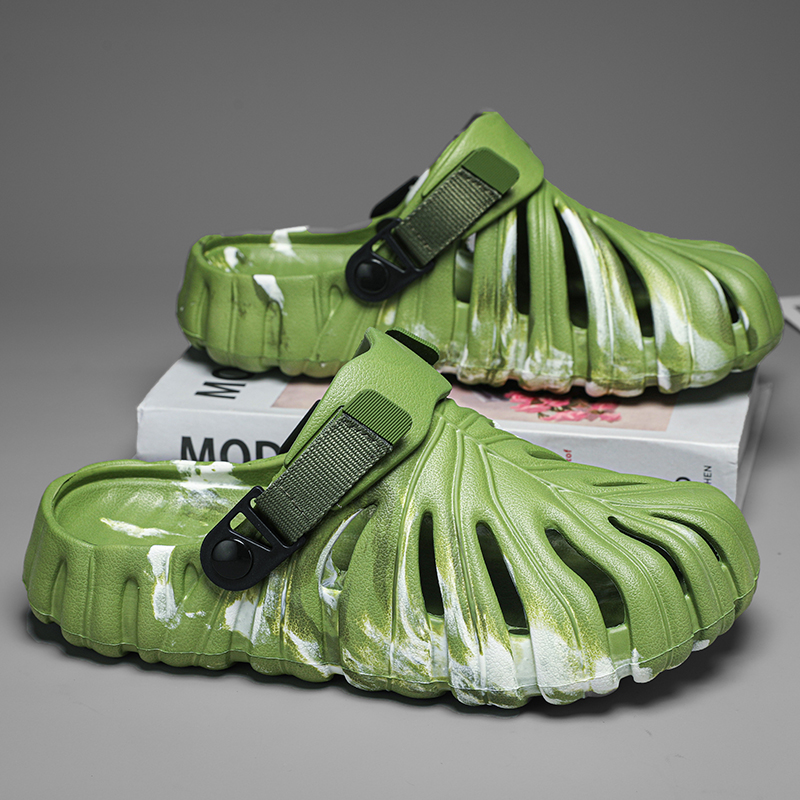 Men Shoes Eu To Us - Sandal kamuflase Monstera Deliciosa Sandal Wanita