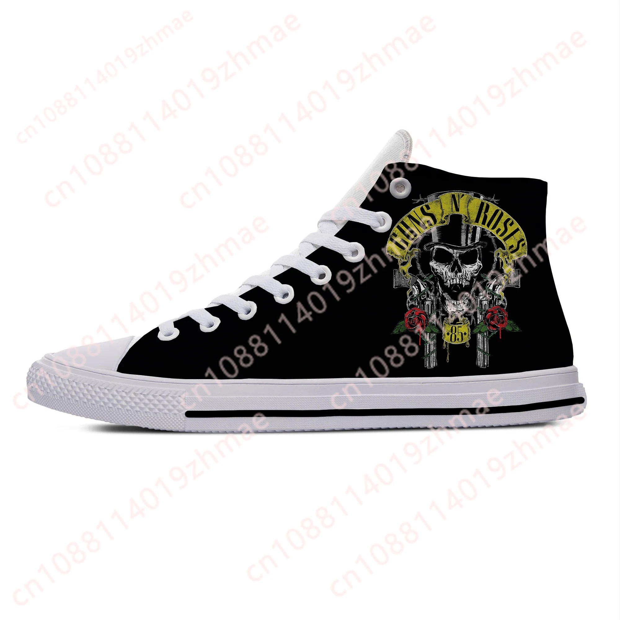 Canvas Sneaker High - Sepatu Kain Kasual Lucu Bergaya Band