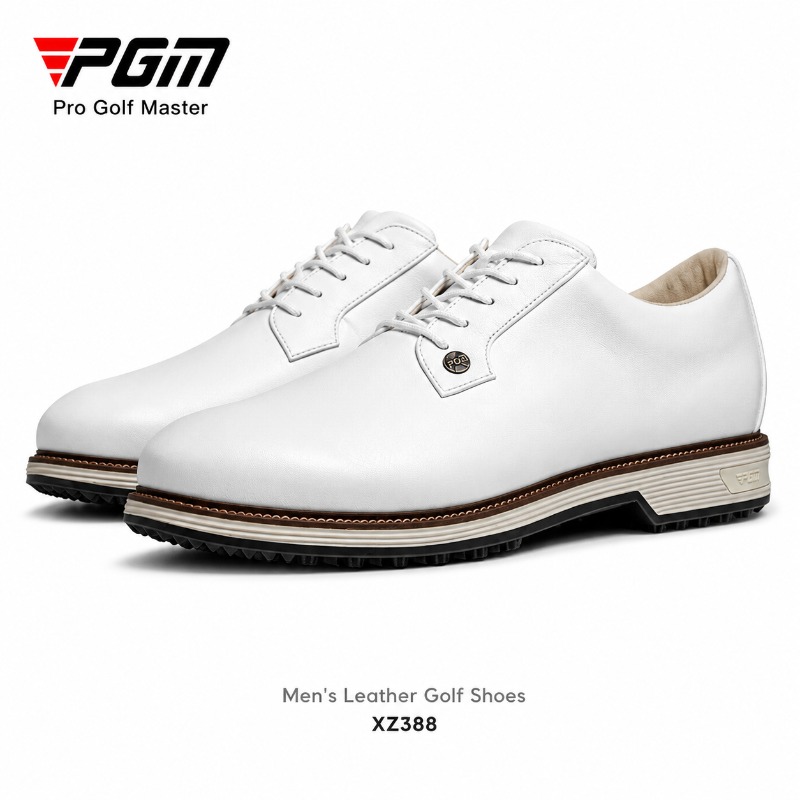 Men Shoes Eu To Us - Sepatu Golf Kulit Sapi Pria PGM