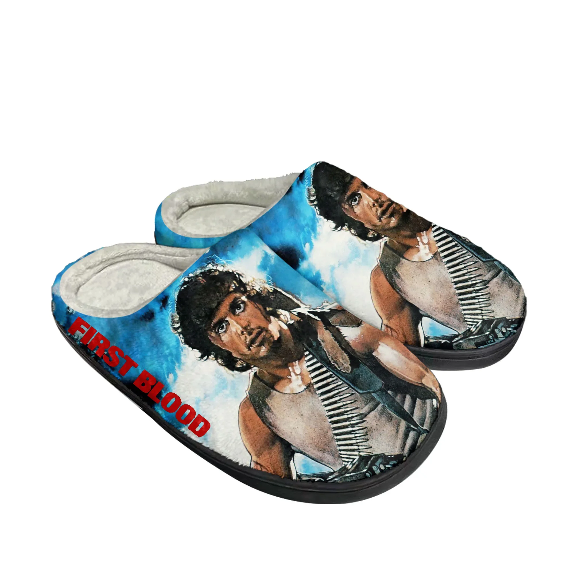 Men Shoes Winter - First Blood Movie Home Cotton Slippers