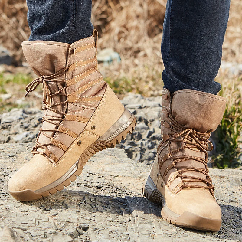 Men Shoes Eu To Us - Sepatu Bot Gurun Taktis Tinggi Ukuran