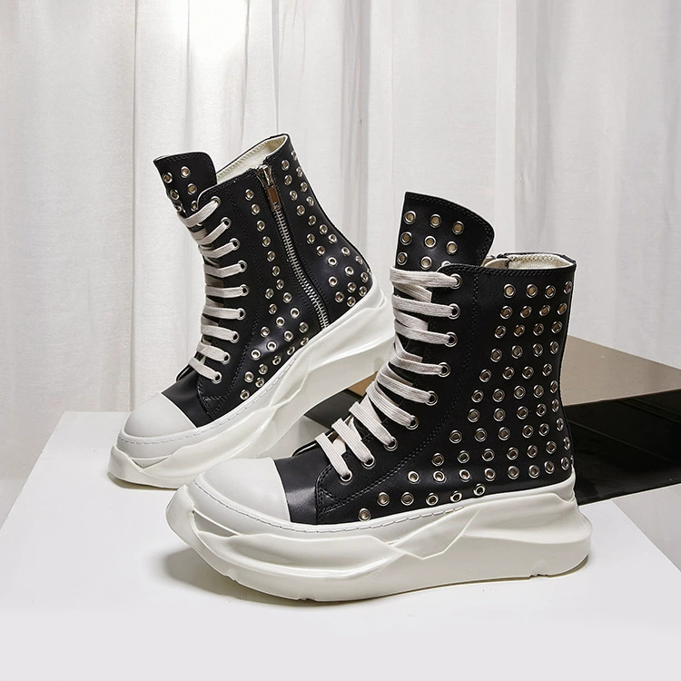 Canvas Sneaker High - Sepatu Pria Vintage High-TOP Platform Boots