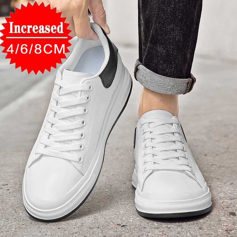 Canvas Sneaker High - Sepatu Peninggi Pria Mewah Terbaru, Penambah