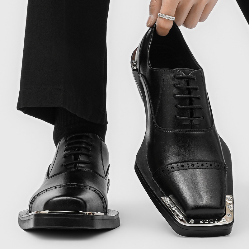 Oxford Brogue Leather - Sepatu Brogue Ukiran Rock Hip Hop