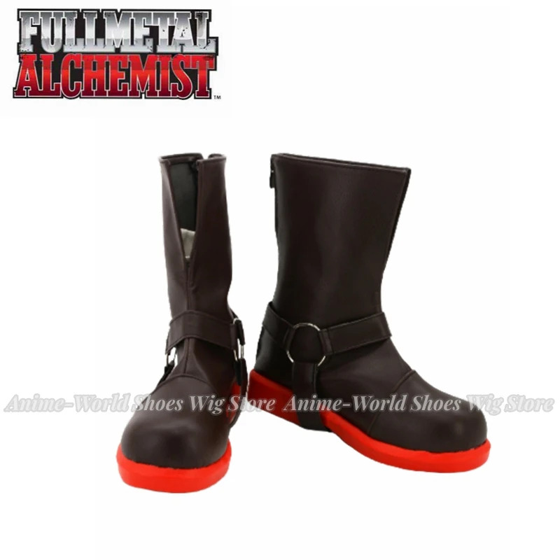 Men Shoes Eu To Us - Fullmetal Alchemist Edward Elric Sepatu Bot
