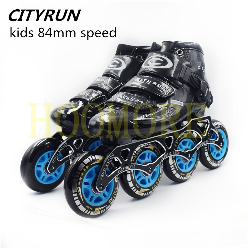 Men Shoes Eu To Us - Anak-anak Speed Skates Sepatu 4X84mm Skating
