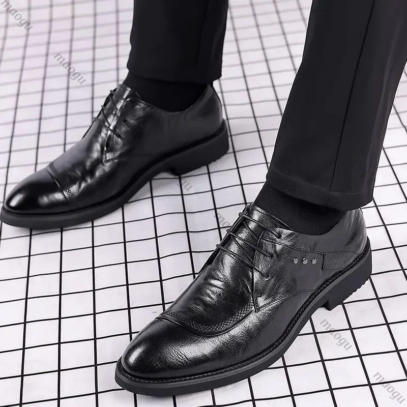 Sepatu Buatan Tangan Pria Oxfo - Oxford Brogue Leather ulasan dan harga