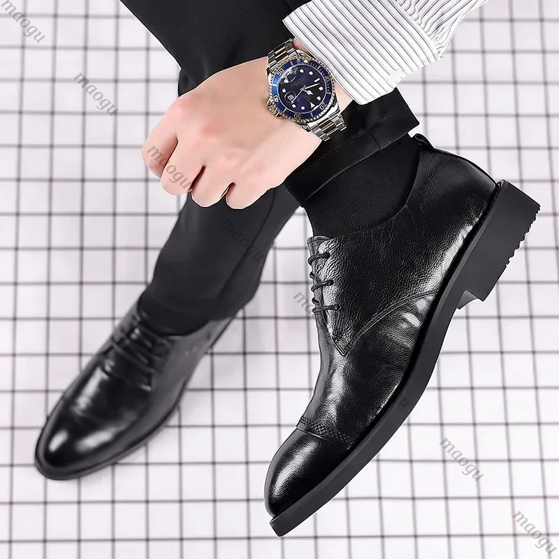 Sepatu Buatan Tangan Pria Oxfo - Oxford Brogue Leather ulasan dan harga