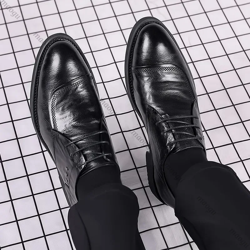Sepatu Buatan Tangan Pria Oxfo - Oxford Brogue Leather ulasan dan harga