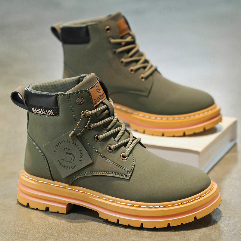 Sepatu Boots Pria Klasik High  - Canvas Sneaker High ulasan dan harga