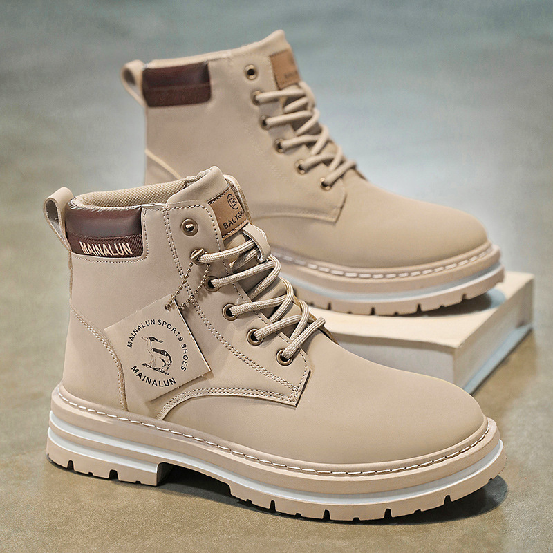 Sepatu Boots Pria Klasik High  - Canvas Sneaker High ulasan dan harga