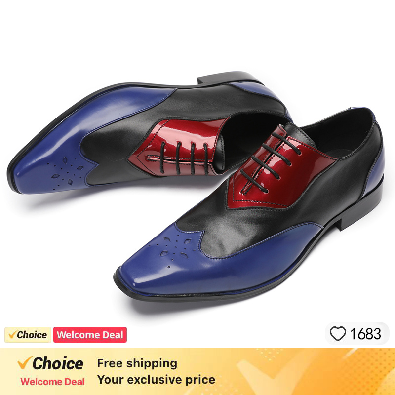 Sepatu OXFORD mewah untuk pria - Oxford Brogue Leather ulasan dan harga