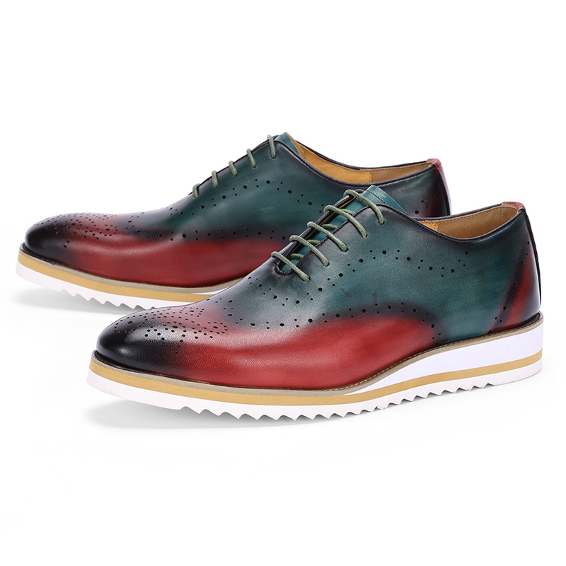 Sepatu pantofel kulit asli unt - Oxford Brogue Leather ulasan dan harga
