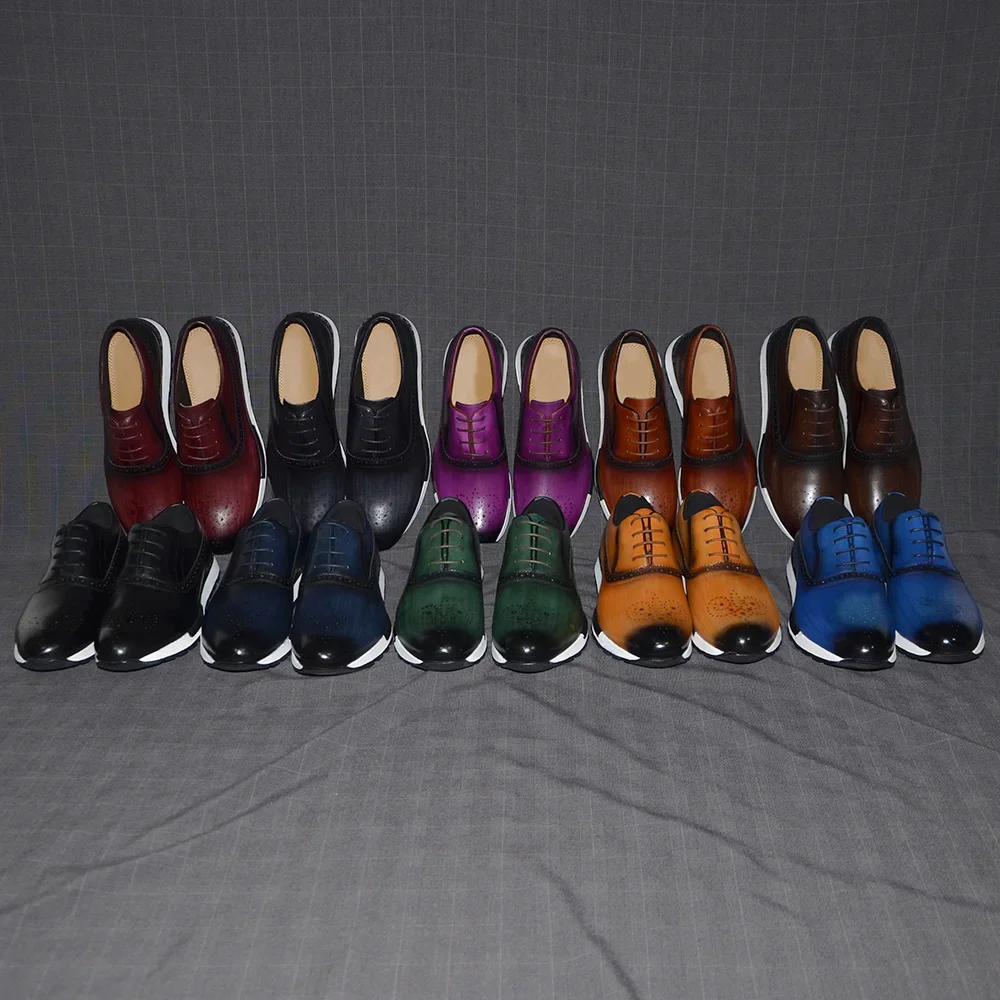 Sepatu Sneaker Oxford Kulit As - Oxford Brogue Leather ulasan dan harga