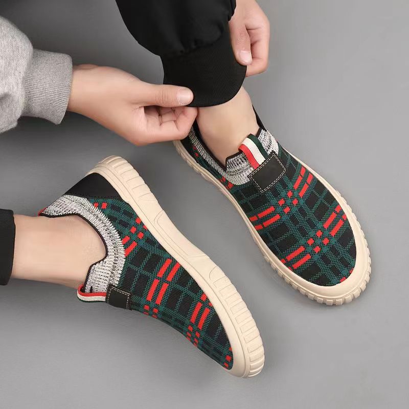 Sepatu Kaus Kaki Slip-On Pria  - Men'S Shoes Low Top ulasan dan harga