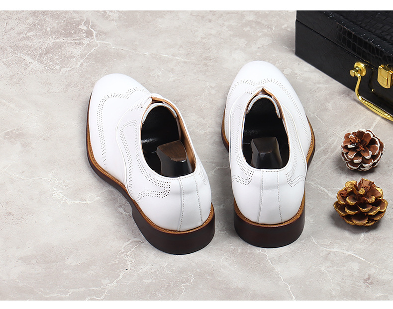 Sepatu Brogue kulit asli Ringk - Oxford Brogue Leather ulasan dan harga