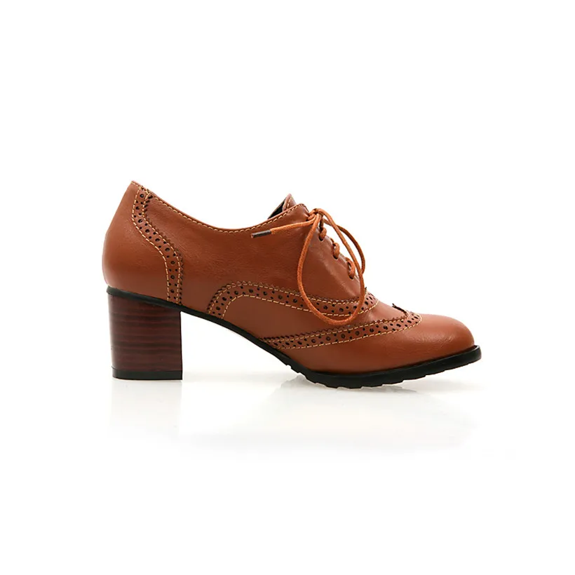 British Women Oxfords sepatu h - Oxford Brogue Leather ulasan dan harga
