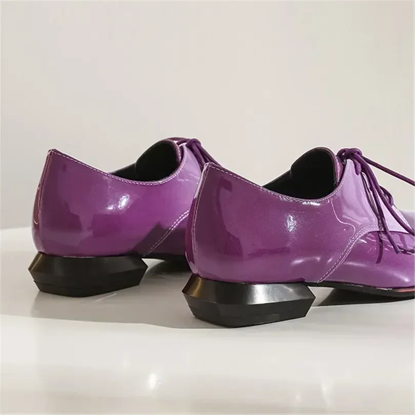 Wanita Inggris Oxford Gradien  - Oxford Brogue Leather ulasan dan harga