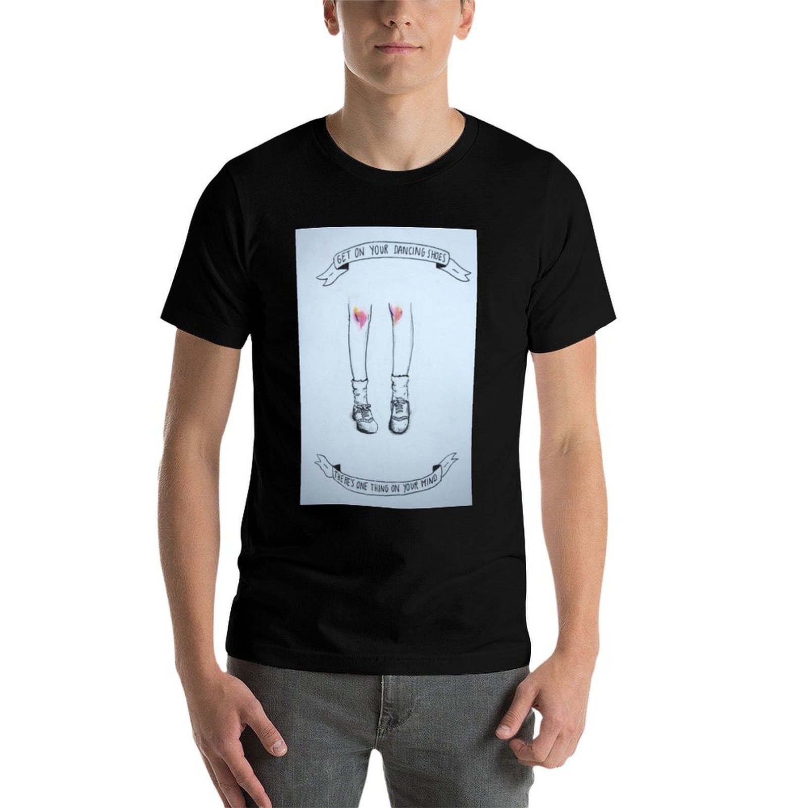 Kaos Ilustrasi Sepatu Dansa Ar - Men Shoes Illustration ulasan dan harga