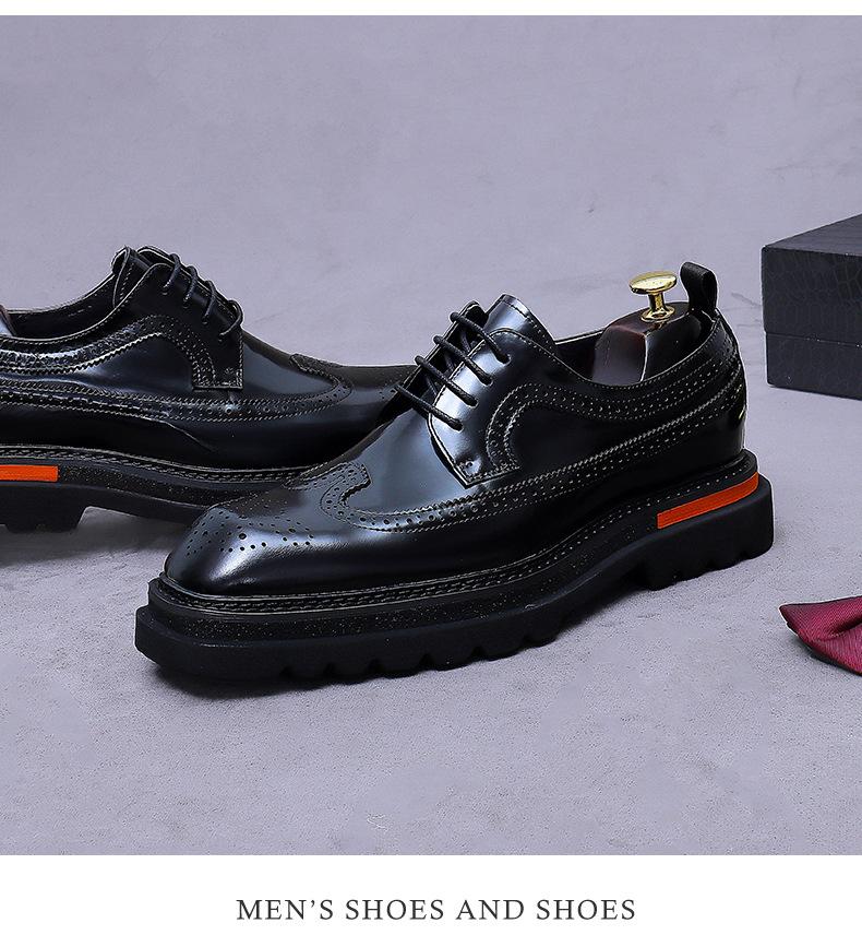 Sepatu Oxford Platform Brogue  - Oxford Brogue Leather ulasan dan harga