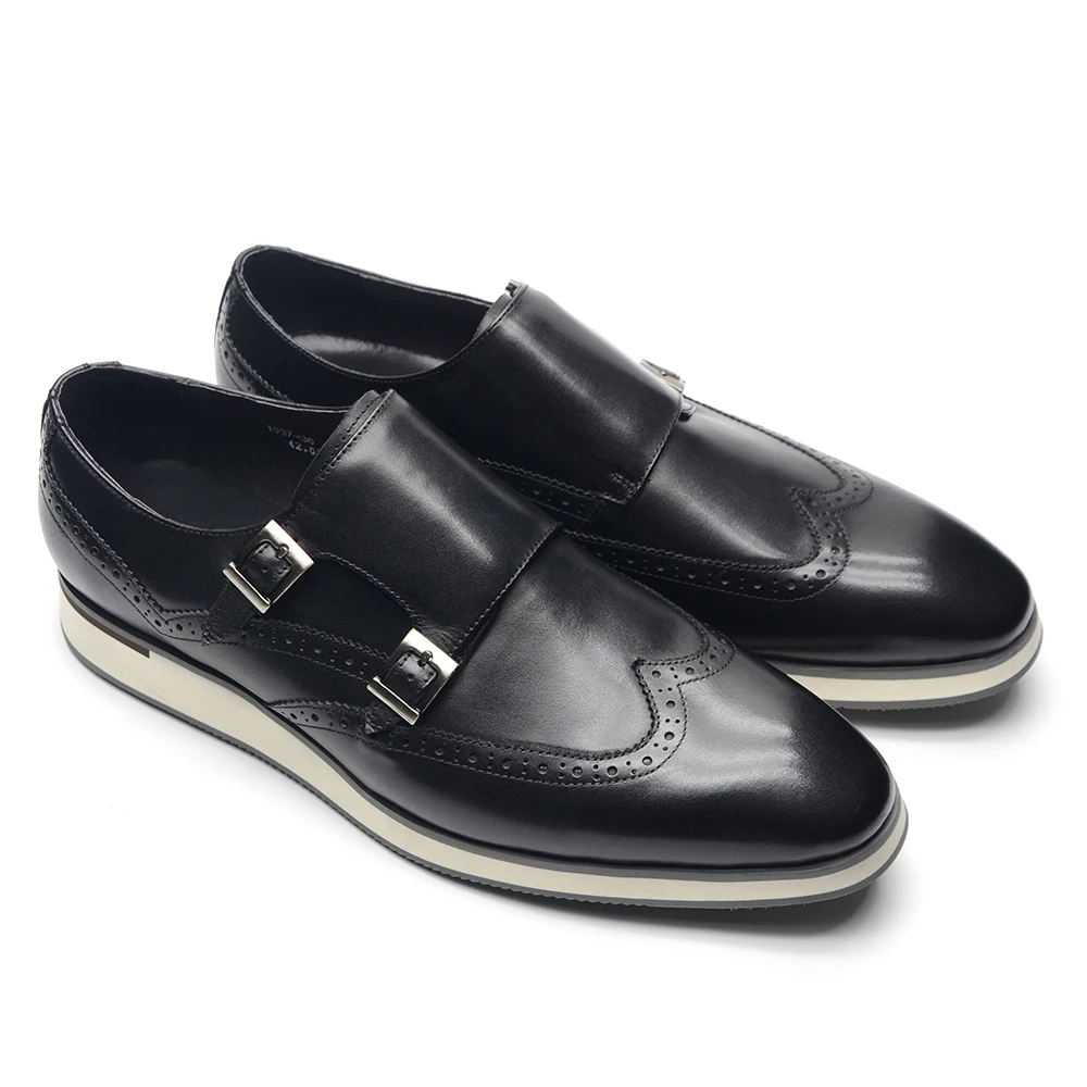 Sepatu Sneakers Pria Mewah Ero - Oxford Brogue Leather ulasan dan harga
