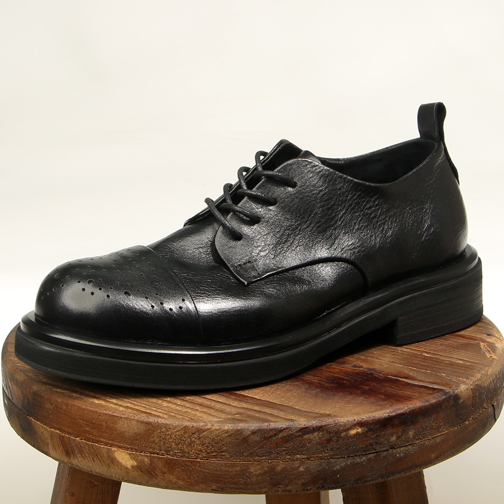 Sepatu Brogue Pria Kulit Asli  - Oxford Brogue Leather ulasan dan harga