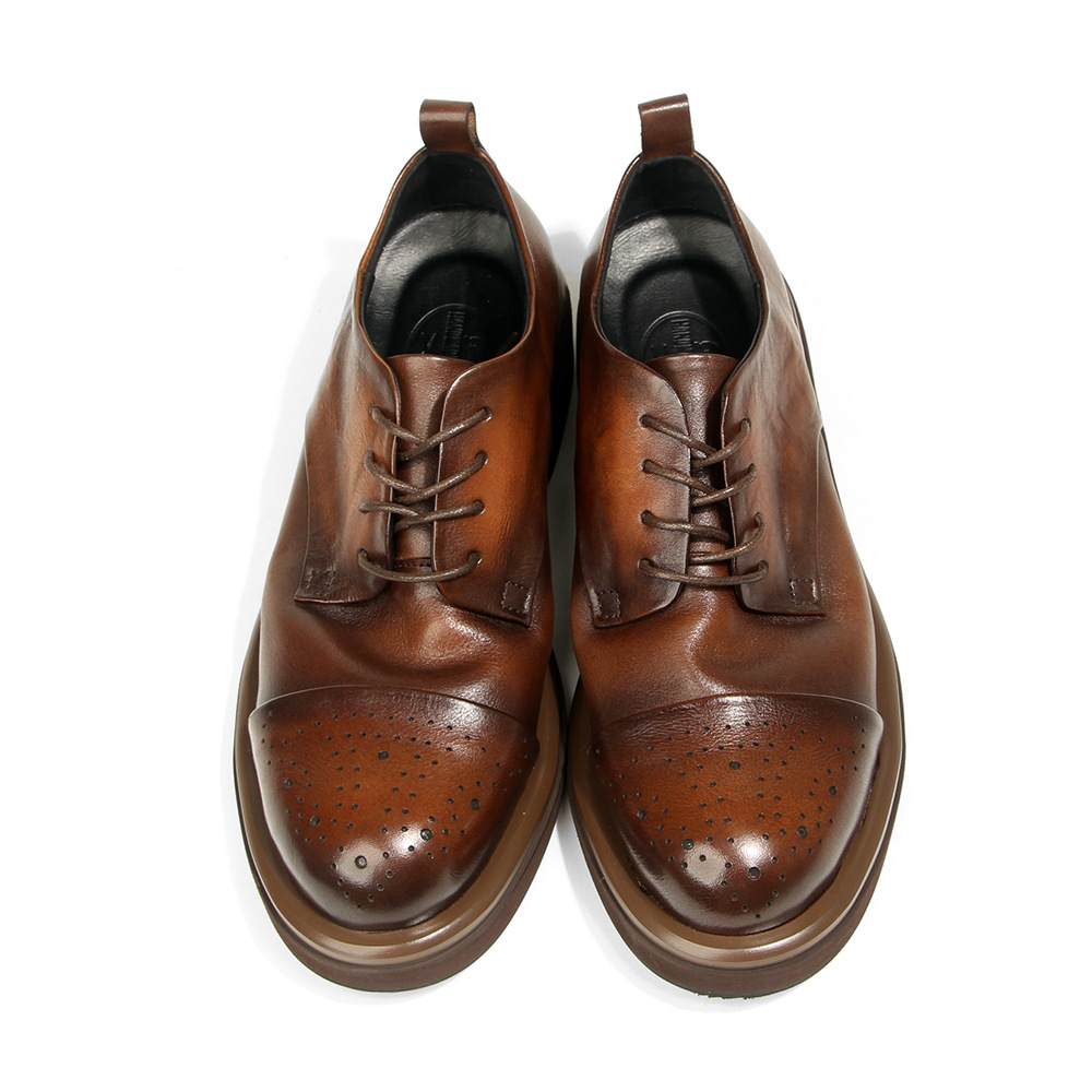 Sepatu Brogue Pria Kulit Asli  - Oxford Brogue Leather ulasan dan harga