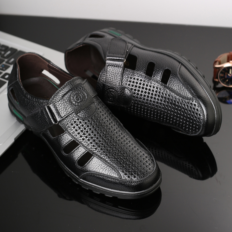 Sandal Kulit Asli Pria Sepatu  - Men Shoes Eu To Us ulasan dan harga