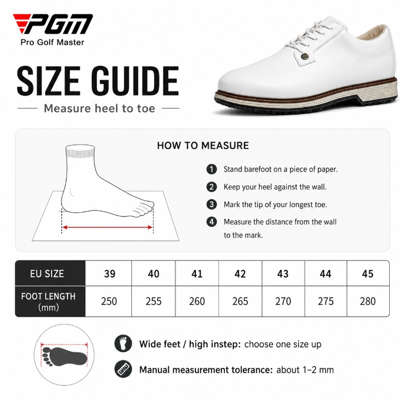 Sepatu Golf Kulit Sapi Pria PG - Men Shoes Eu To Us ulasan dan harga