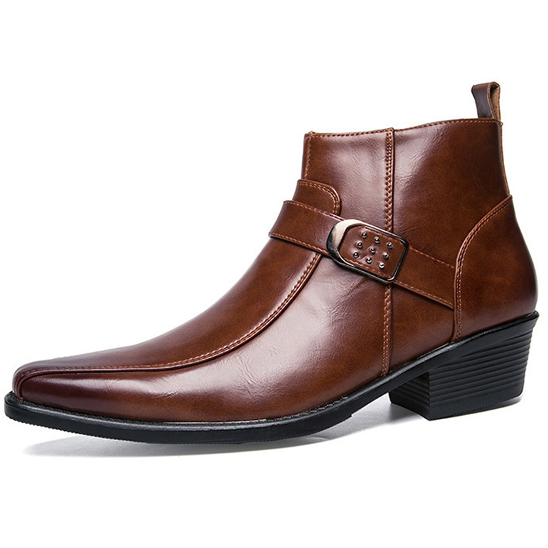 Sepatu Boots Kulit Retro Pria  - Men Shoes 2026 ulasan dan harga