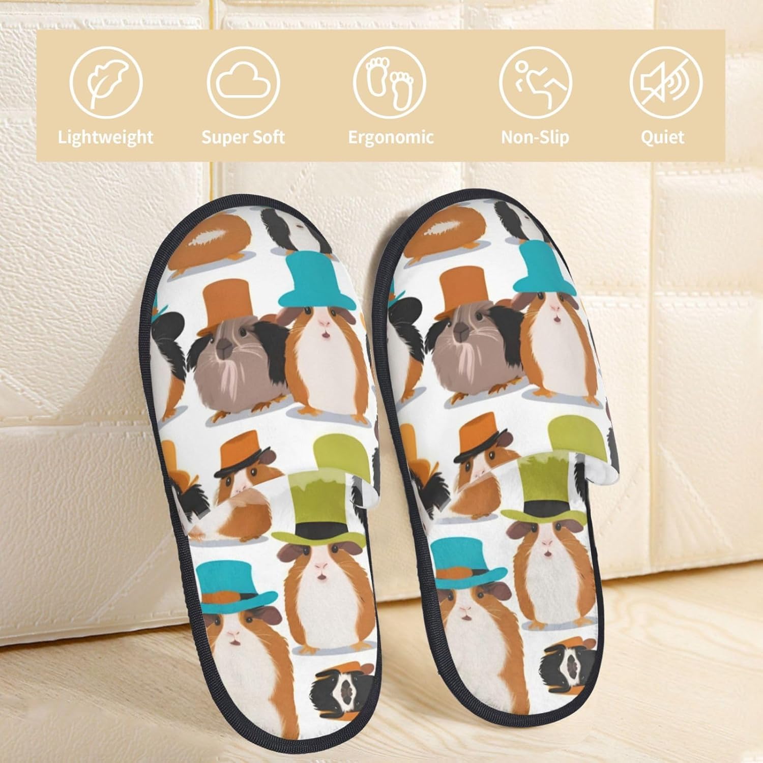 Sepatu Rumah Bulu Lembut Motif - Men Shoes Illustration ulasan dan harga