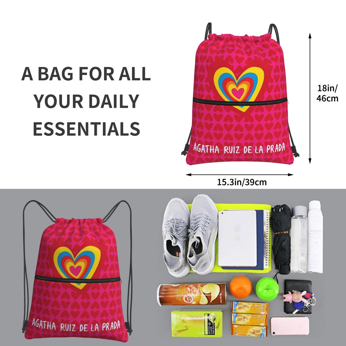 Ransel Pola Agatha Ruiz-De La- - Men Shoes Prada ulasan dan harga