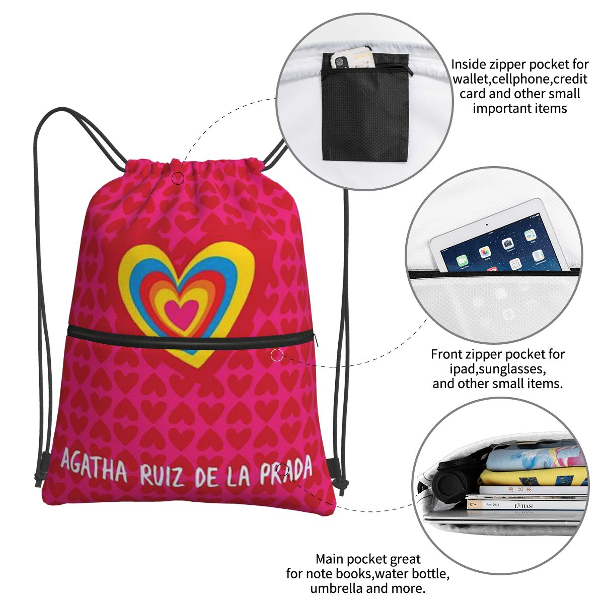 Ransel Pola Agatha Ruiz-De La- - Men Shoes Prada ulasan dan harga