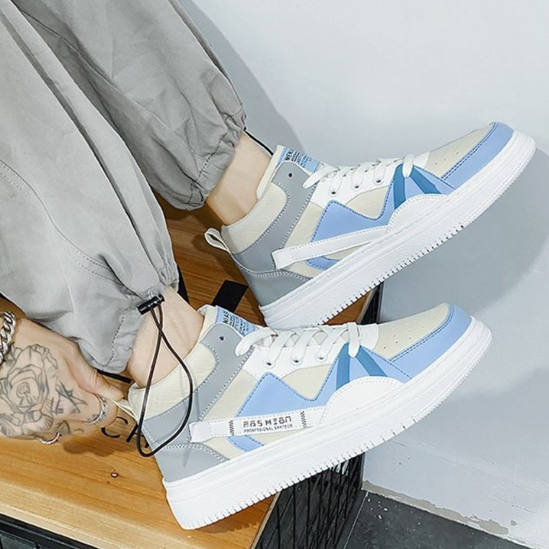 Sepatu Sneakers Kanvas Putih S - Canvas Sneaker High ulasan dan harga