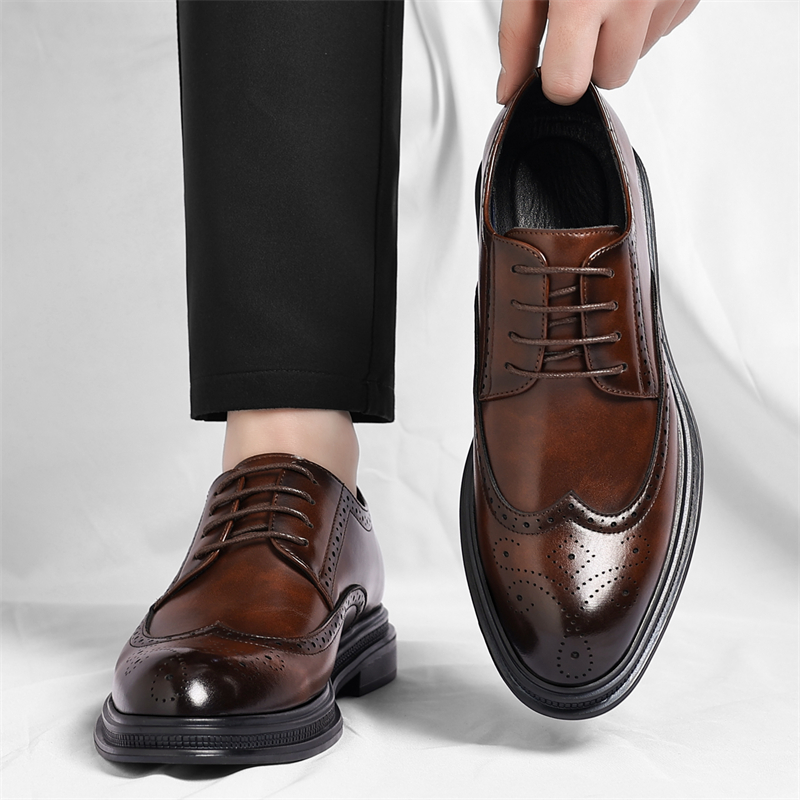 Sepatu Kulit Brogue Pria Modis - Men Shoes Uk ulasan dan harga