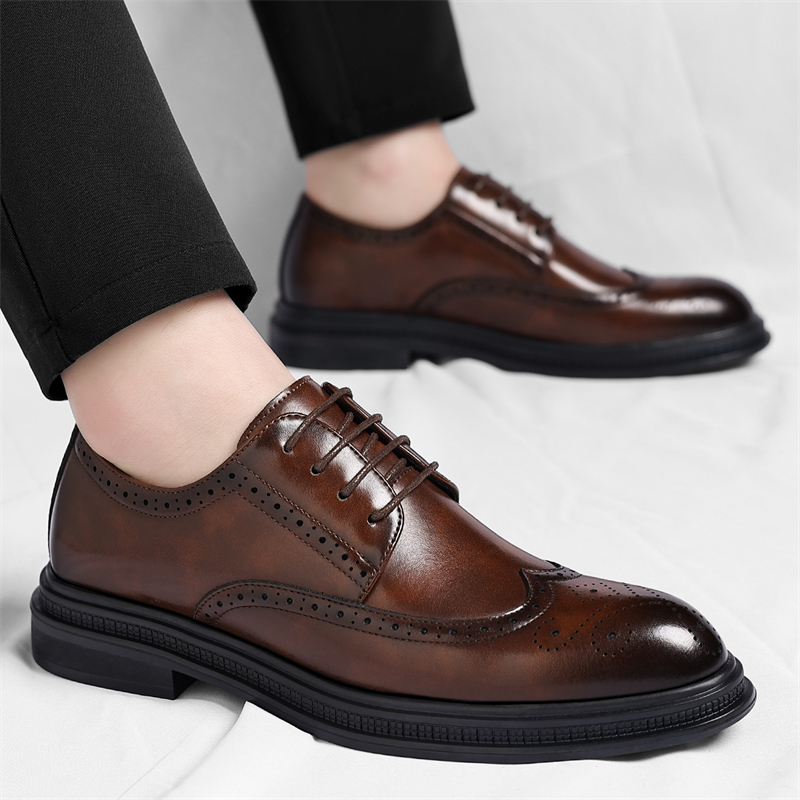 Sepatu Kulit Brogue Pria Modis - Men Shoes Uk ulasan dan harga