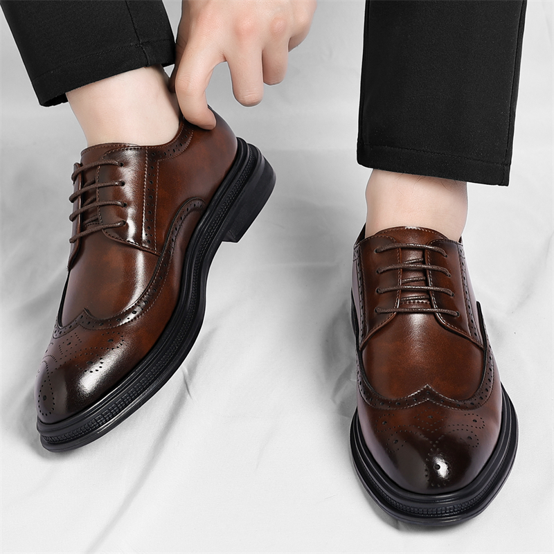 Sepatu Kulit Brogue Pria Modis - Men Shoes Uk ulasan dan harga