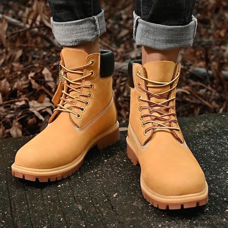 Sepatu Boots Pria High Top Ber - Men'S Shoes Low Top ulasan dan harga