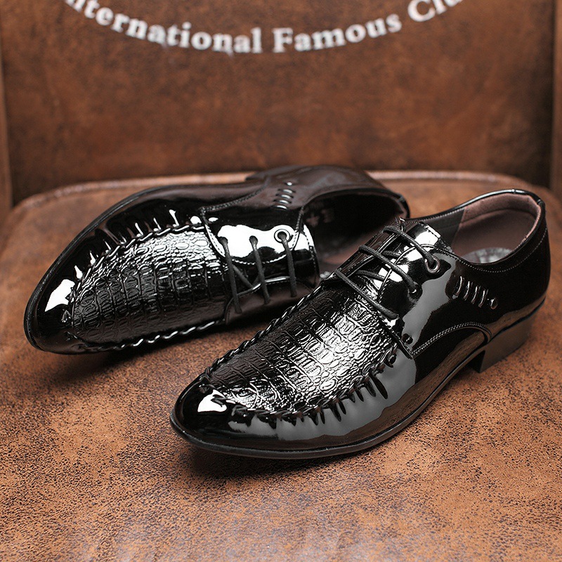 Sepatu Kulit Gaun Pria Sepatu  - Oxford Brogue Leather ulasan dan harga