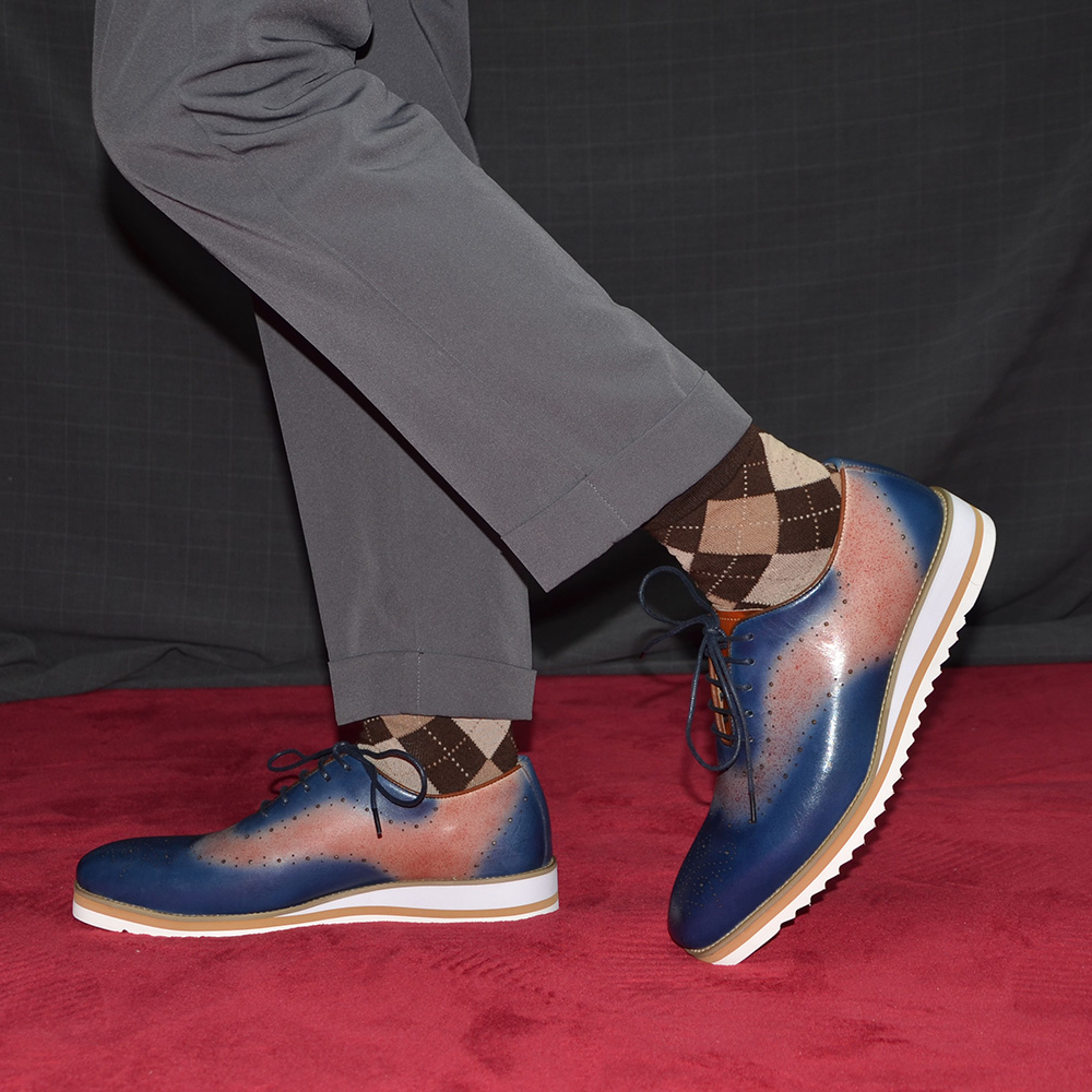 Sepatu Oxford Pria Warna Polos - Oxford Brogue Leather ulasan dan harga