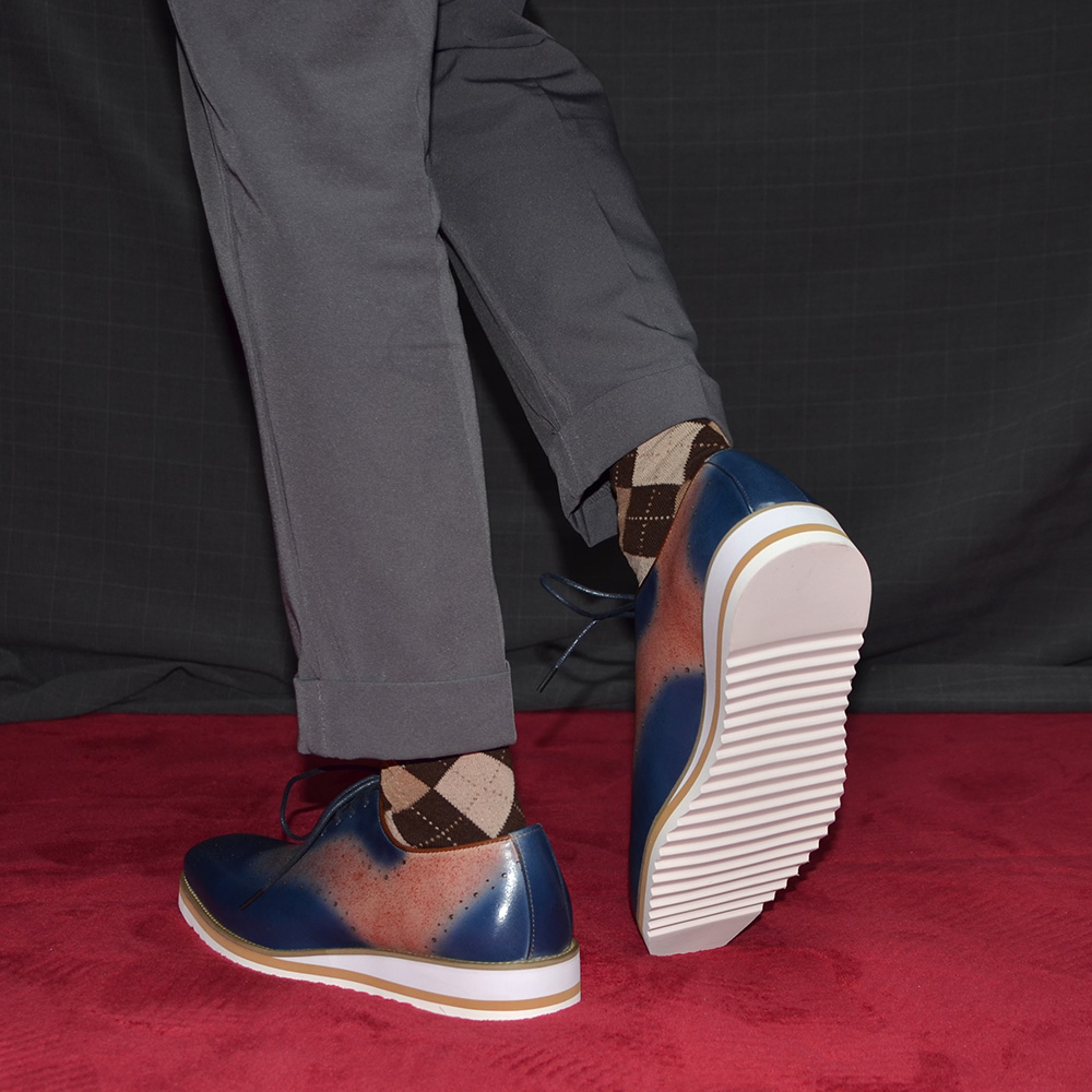 Sepatu Oxford Pria Warna Polos - Oxford Brogue Leather ulasan dan harga